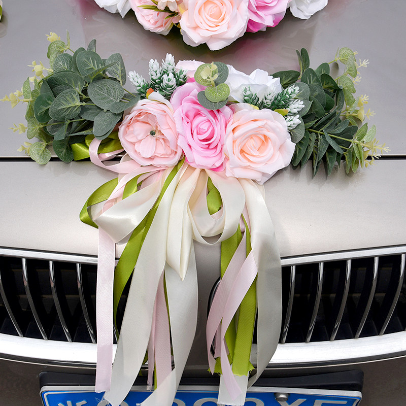 Married Master Car Decorated Diy Senshine Head Flower Set Welcome Head Car Flower Flower Delivery Supplies