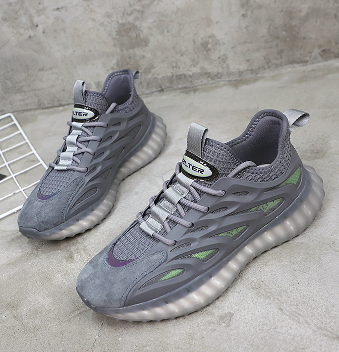 Men's shoes spring 2022 new sports casual daddy shoes men's mesh trendy shoes running shoes summer breathable