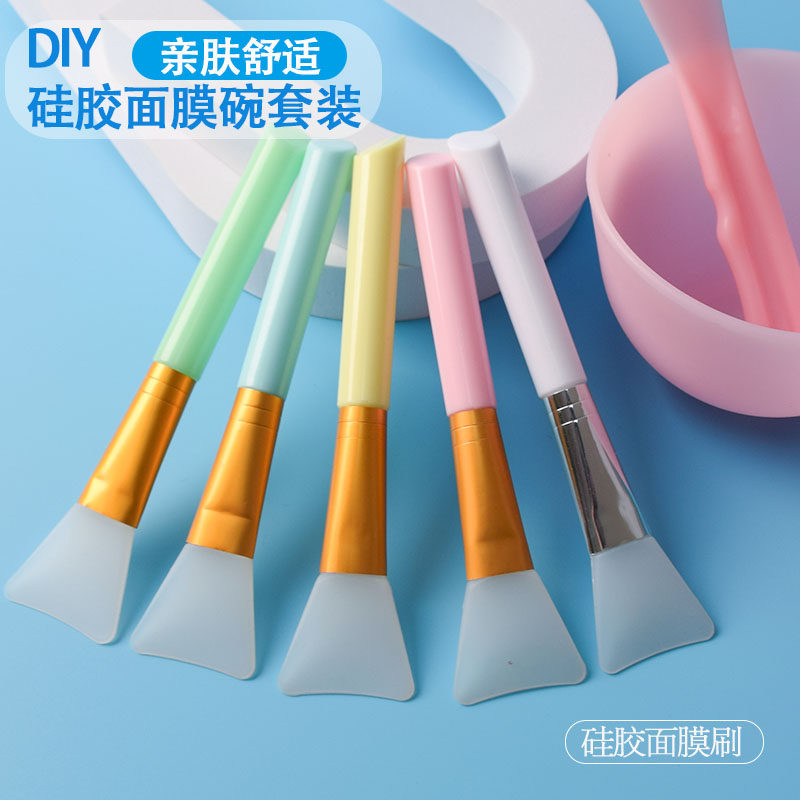 Silicone mask brush soft bristles smear type homemade white mud mask brush modulation mud mask beauty salon makeup artist tool