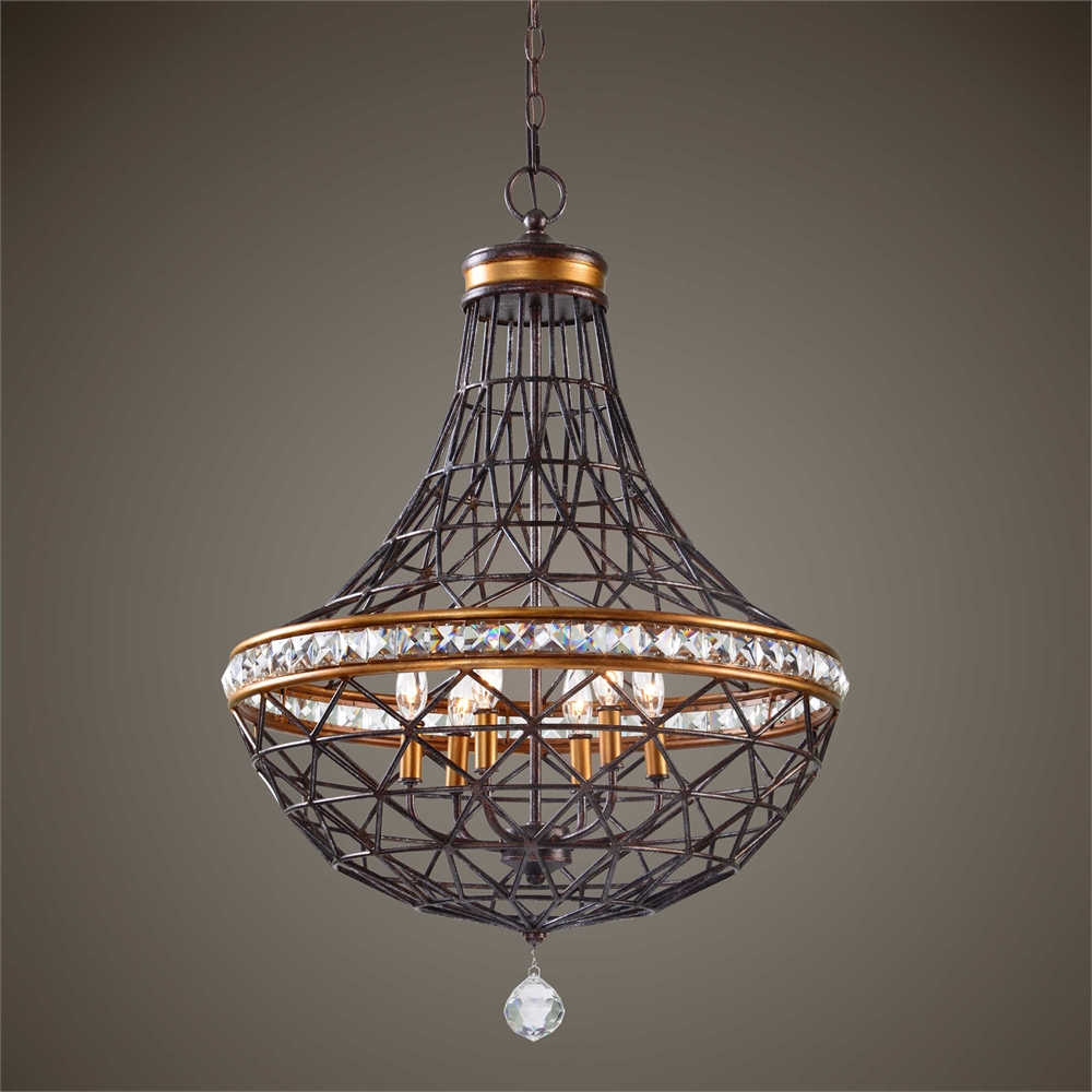 American chandelier Living room Wrought iron simple creative European art personality designer study Nordic household lamp