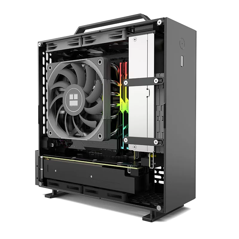 Spot LZMOD mini A24-V5 2.0 dual-slot independent display 1u power supply ITX chassis double-sided chamfer