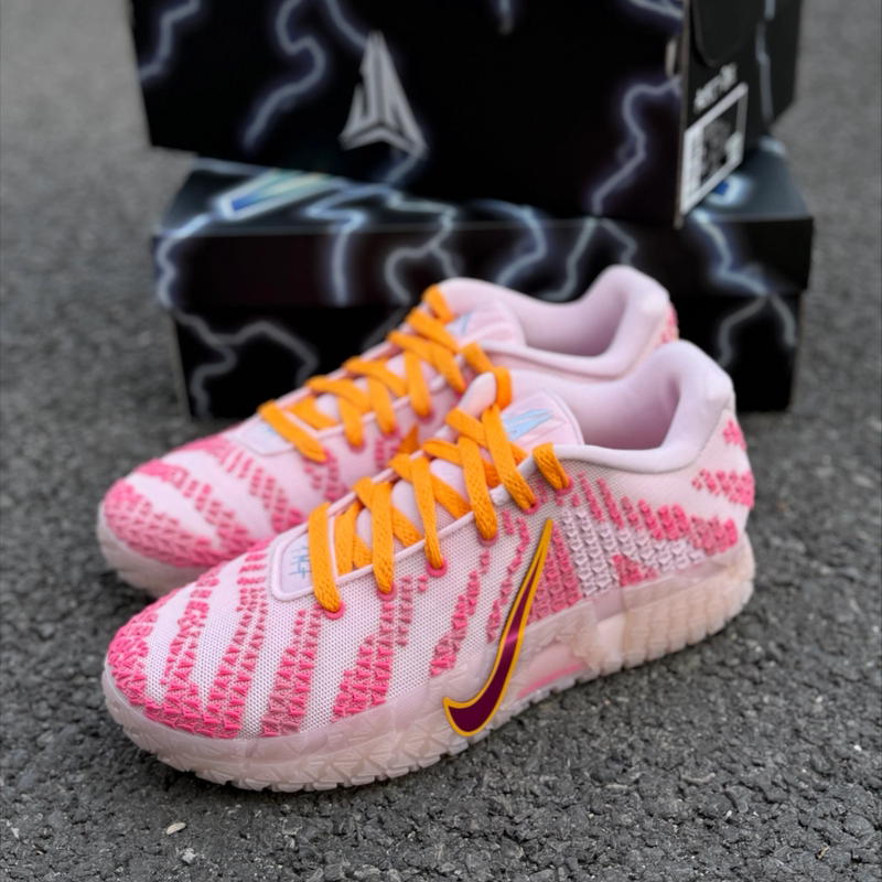 Nike/Nike Ja 3 Morant Third Generation Low-Top Basketball Shoes for Men and Women, White and Pink, Hf2794-700 Nike/Nike Ja 3 Morant Third Generation Low-Top Basketball Shoes for Men and Women, White and Pink, Hf2794-700