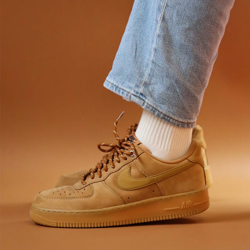 Nike Air Force 1 Af1 Air Force One Wheat-Colored Couple's Casual Sneakers Cj9179-200