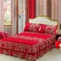 Simmons trải giường bed bed set đơn mảnh Công chúa Hàn Quốc ga trải giường bed m 1,8 m chống trượt bảo vệ mới drap giường có viền