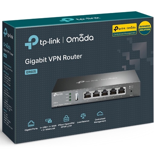 Tp-Link Wired Router Er605 5-Port Omada Gigabit Multi-Wan Port Vpn Enterprise-Level Tl-R605 Tp-Link Wired Router Er605 5-Port Omada Gigabit Multi-Wan Port Vpn Enterprise-Level Tl-R605