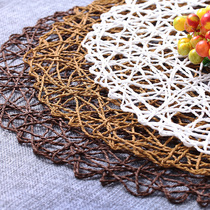 Food Baking Photo Props Round Mesh Hollowed-out Woven Mat Sweet shoots Background Photography props