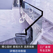 Glass Stairway Armrest Slot Post Glass Guardrails Tempered Glass Stainless Steel Armrest Suzhou Manufacturer