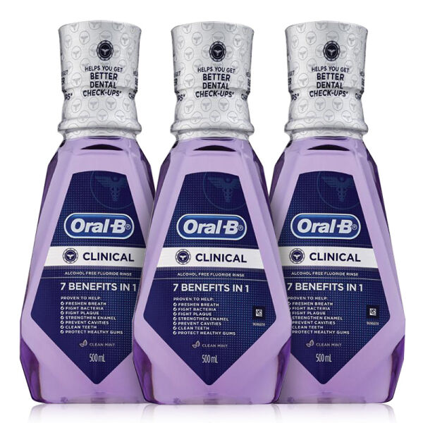 Oleb Mouthwash 500ml Three Bottles of oral-b Gum Care America Imported Tooth Mouthwash