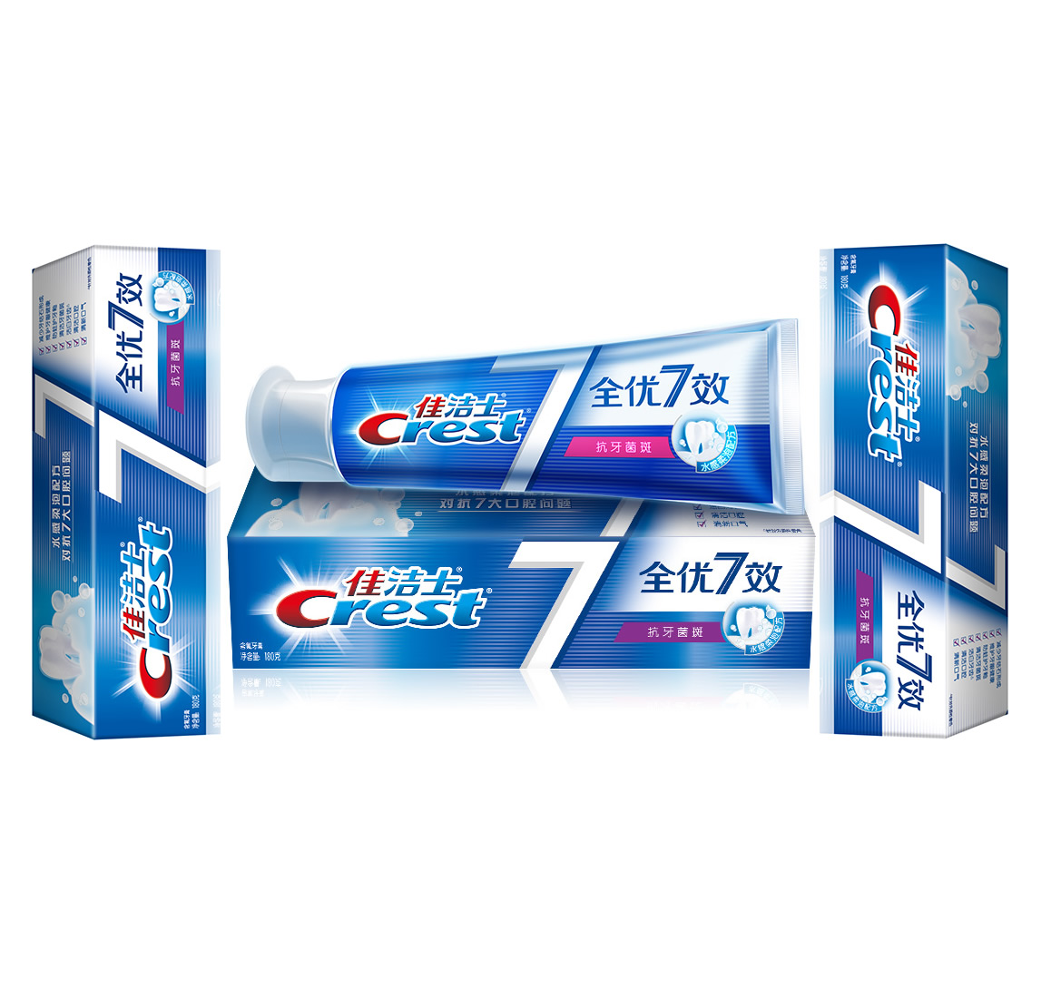 crest Quanyou seven-effect toothpaste 180g four-pack crest forest mint clean bad breath tooth seam