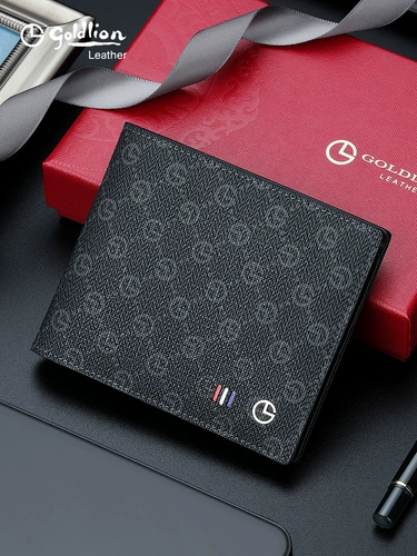 Мужской короткий бумажник, модный кошелек для отдыха в английском стиле