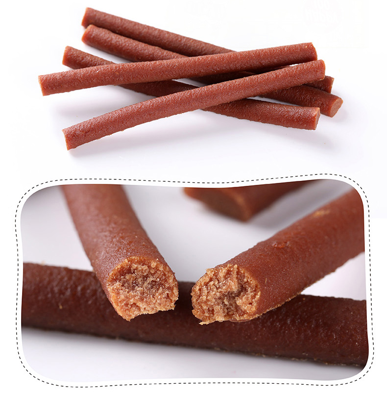 Nghịch ngợm Đồ ăn nhẹ Thịt bò Gậy HAP100 Thịt có cồn Chó khô Chó phổ quát 400g Puppy Nghiền thức an cho chó bao 50kg