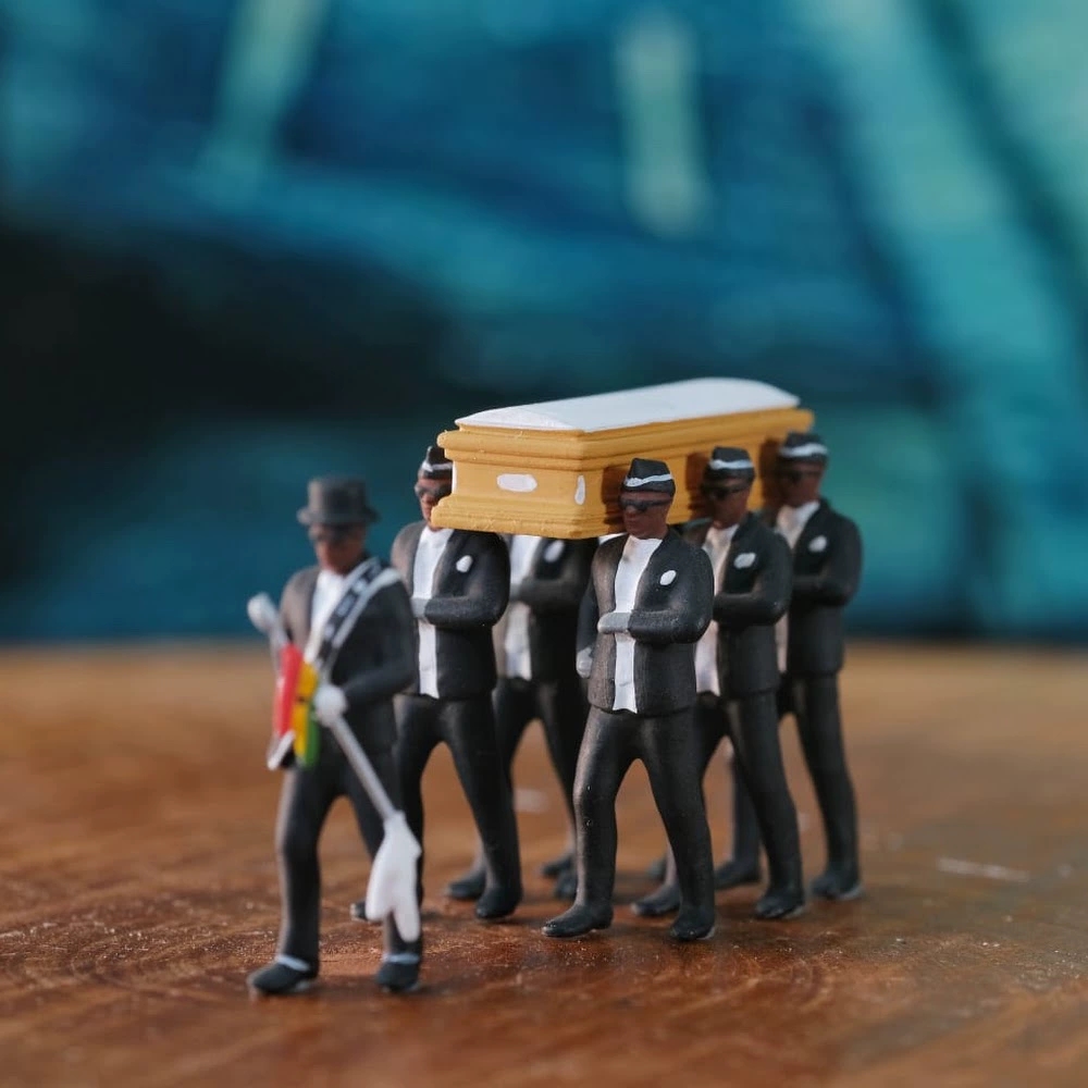 New Dancing Cosplay Coffin Dance Funeral Team Figure Modèle Souvenir Collection