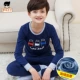 Bộ đồ lót nhiệt cho trẻ em nam Bộ quần áo trẻ em lớn 9 dày 12 cộng với nhung 170 cotton 13 tuổi 180 quần áo mùa thu