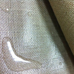 ZAKKA style waterproof jute fabric hemp coated waterproof plain hemp fabric handmade fabric foreign trade original order clearance