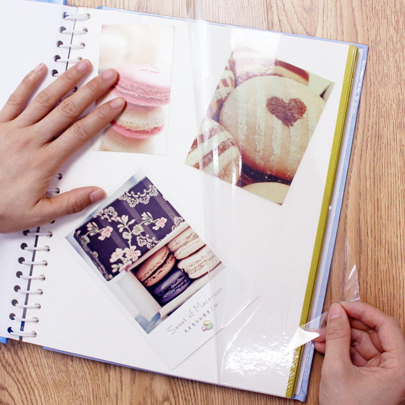Wide range of non-self-adhesive album DIY interstitial album fashion fresh photo album baby growth commemorative album album book diy creative couple romantic plastic seal commemorative album wholesale