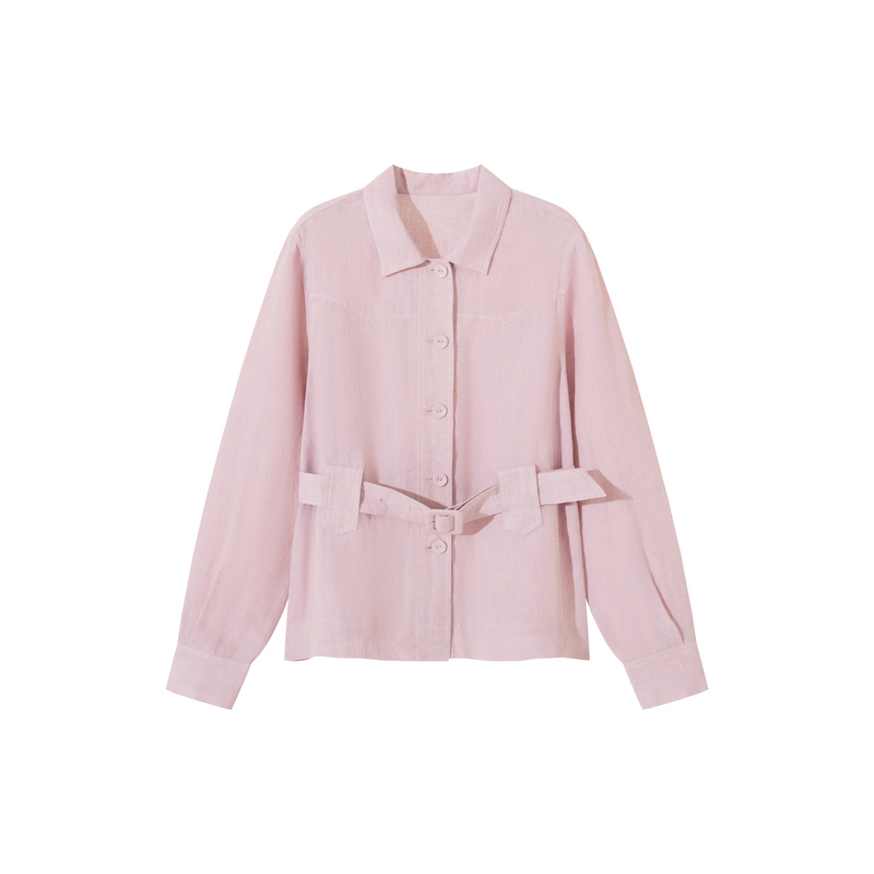 613008【Breeze's Whisper】Lazy and Stylish Shirt-Collar Short Casual Jacket