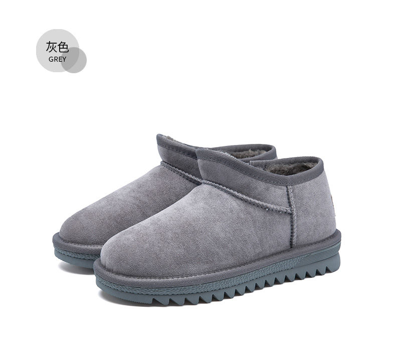Giày cao cổ màu đỏ 蜻蜓 tuyết nữ 2018 mùa đông mới boot cổ ngắn