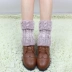 Mùa thu và mùa đông thời trang len dệt kim lỏng vớ của phụ nữ set chân set Hàn Quốc vớ ngắn vớ bộ giày legging boot set cover cover tất hàn quốc Vớ mắt cá chân