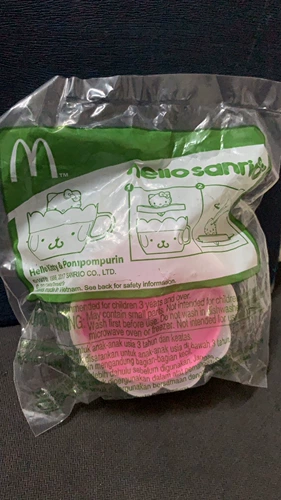 Гонконг 2017 McDonald's Happy Paradise Tea Cup Toys Slice Sanrio Budian Dog Puding Dog