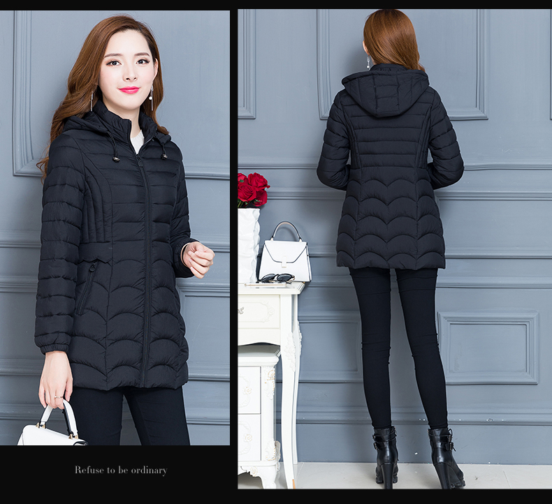 Áo chống nắng mùa hè phiên bản dài của phụ nữ cotton dài mới của áo khoác cotton giảm béo cotton bọ cạp quần áo tuổi trung niên