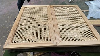 Wicker custom solid wood entrance shoe cabinet household large capacity entrance cabinet storage cabinet door simple modern breathable