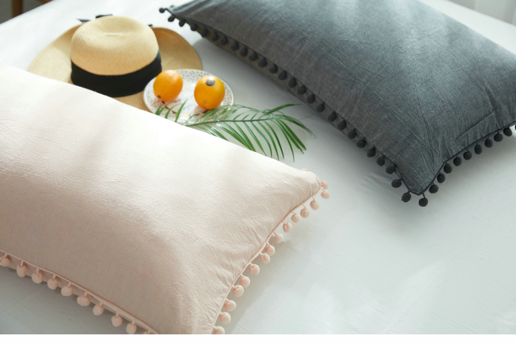 Dễ thương tóc bóng bông gối đơn gối phong cách Hàn Quốc gối gió đặt gối bông nữ gối chống trào ngược babieskey