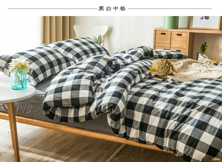 Bông rửa quilt cover mảnh duy nhất màu rắn 200 × 230 đôi 1.5 m 1.8m2.0 khăn trải giường quilt cover cotton