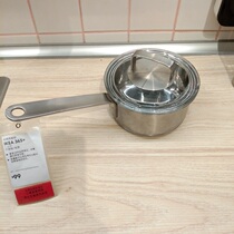 IKEA 365+ long handle pan with cover stainless steel glass cover