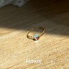 Doesn’t fade! Colorful moonstone white moonlight twist ring is simple and elegant. You don’t need to take off the titanium steel ring when you wash your hands.
