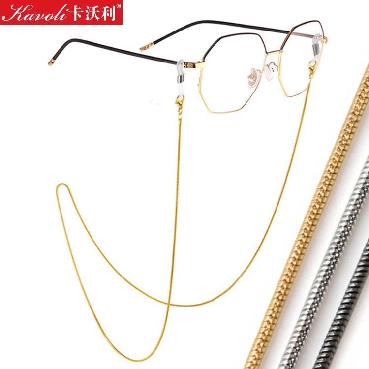 Glasses chain Lanyard Titanium fashion Halter chain Eye accessories Non-slip belt Retro Lolita chain rope