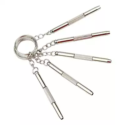 5 screwdrivers, keychains, small screwdrivers, repair glasses, mini tools, tighten the lens frame, special screw a phillips screwdriver