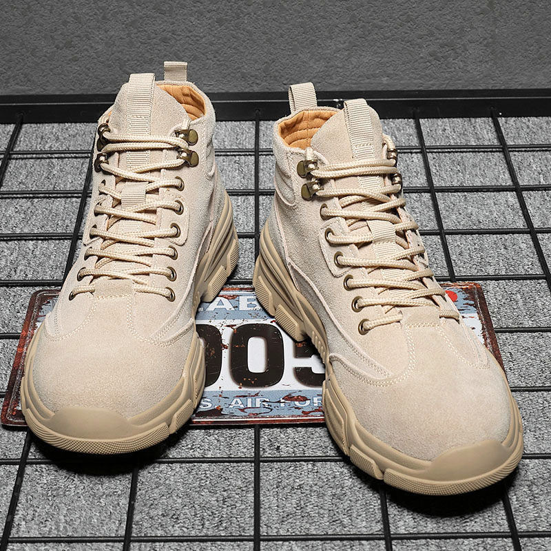 Large size Martin boots 45 British men's shoes 46 Autumn 2022 plus velvet casual shoes 47 Men's high tube tooling 48