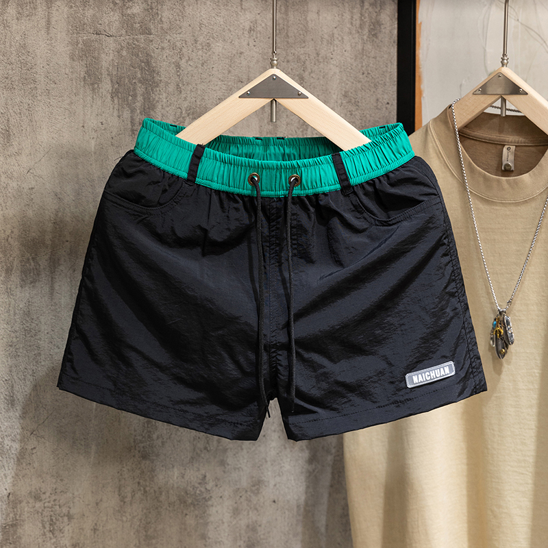 American-Style Shorts for Men and Women, Summer Loose Casual Three-Quarter Sports Shorts, Thin Breathable Fitness Running Couple's Large Shorts