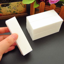 Top Quality Mechia Repchia Frosted Tofu Block Three Four Sides Bruised sponge nail filing with nail polish