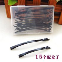 Movie House Black-lined Clip Disc Hair small steel clip Japan-ROK side clip Liu Haiclip Hairpin Hairpin Hairpin to clip Clip Arc Clip 12