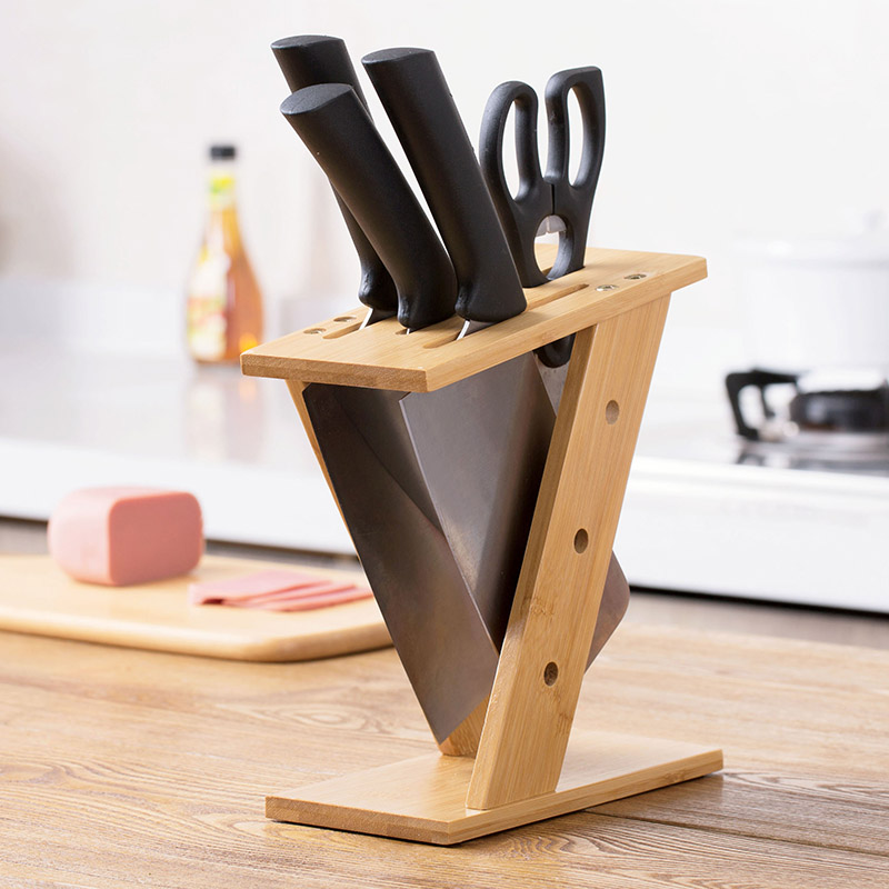 Nanzhu Cross Tool Holder Kitchen Cutter Containing Layer Rack Domestic Drain Scissors Holder Shelve Holder Kitchen Knife Rack Insert Tool Holder J