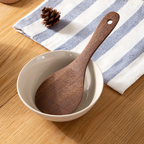 Household large wooden spoon for eating rice spoon rice cooker artifact wooden non-stick rice long-handled spatula spoon