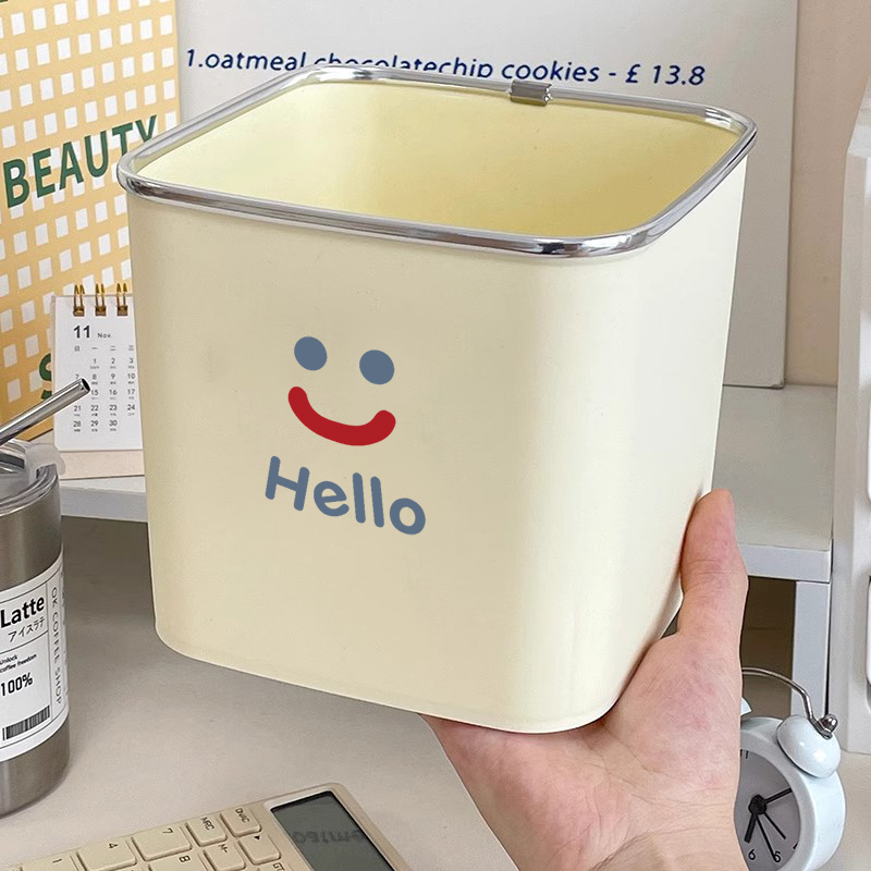Cute Small Desktop Trash Can for Office Desk, Living Room Coffee Table, Mini Car-Mounted Sorting Storage Wastebasket Cute Small Desktop Trash Can for Office Desk, Living Room Coffee Table, Mini Car-Mounted Sorting Storage Wastebasket