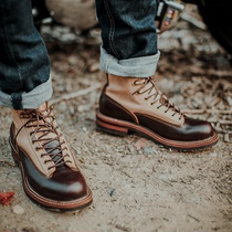 Vintage American Cricket Winter Red Wings British Paratrooper Boots Martin Boots Couple Biker Leather Boots Unisex Cargo Boots