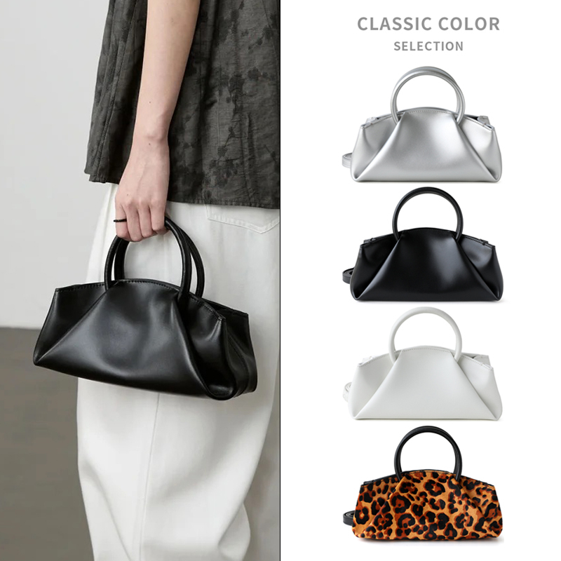 2025 New Korean Niche Light Luxury Genuine Leather Pleated Handbag Women's Crossbody Cloud Bag Cowhide Dumpling Bag for Women