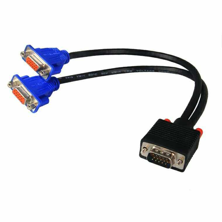 VGA distributor 1/2 HD video computer screen divider 1/2 divider 1/2 line