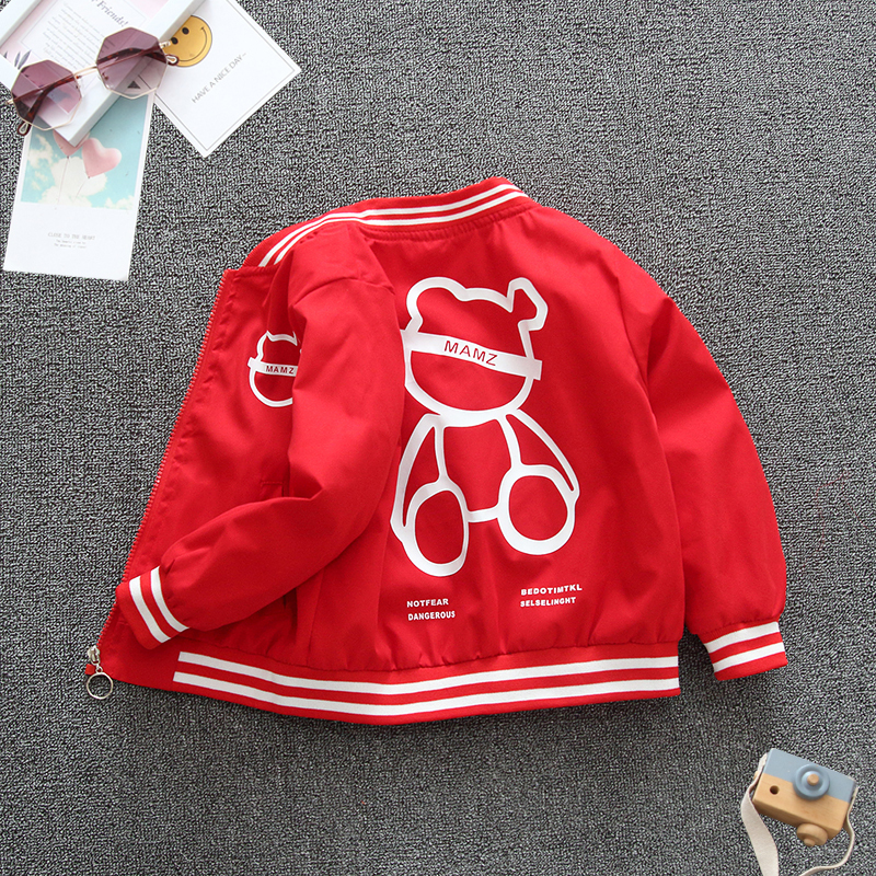 Children's Baseball Jacket, Spring and Autumn Style, Stylish Thin Casual Top for Toddlers, 2023 New Model, 1-Year-Old Baby Jacket