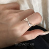 Suzyacc kr minimalist sterling silver bow ring niche design sweet cool versatile high-end index finger ring