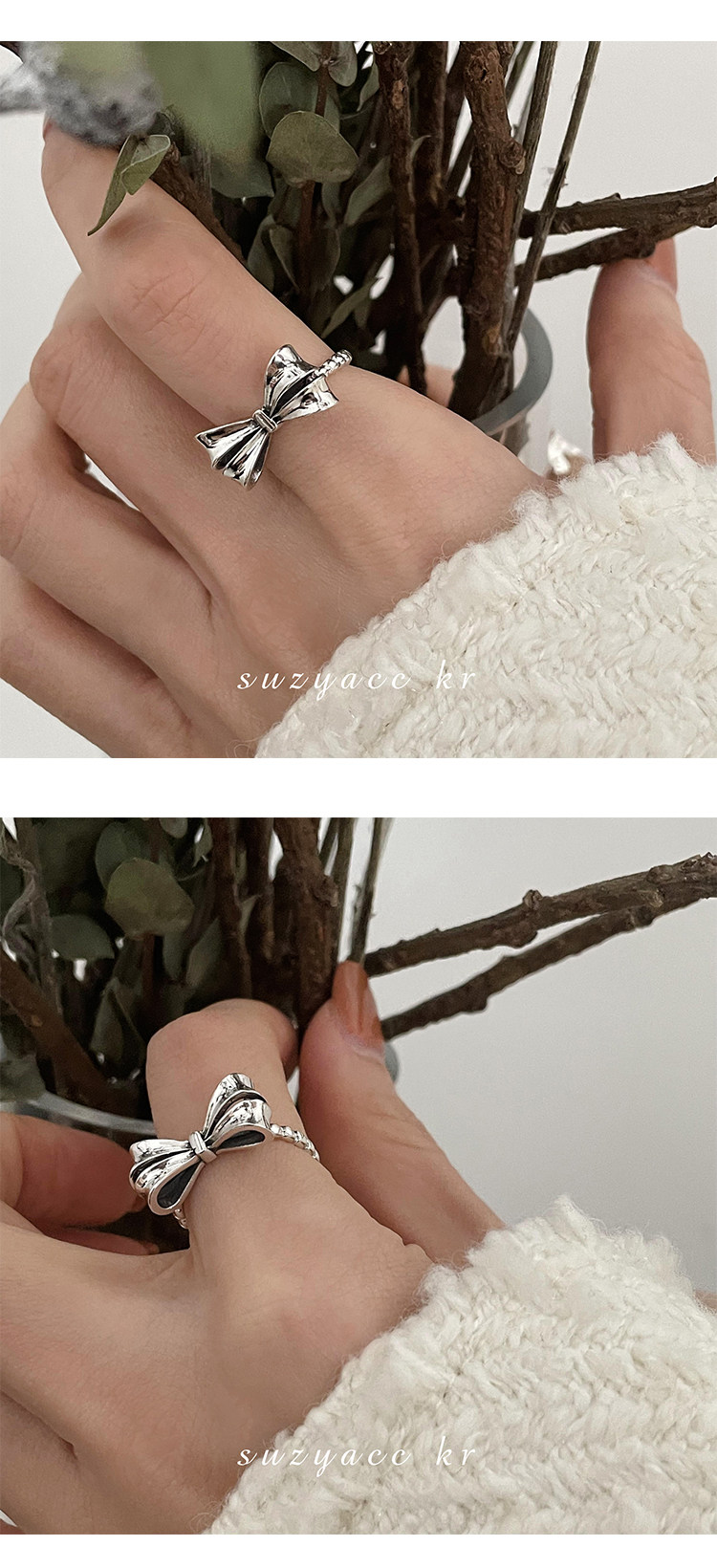 Personalisierter Schleifenring Für Damen Niche Design Fingerring_voghion.com