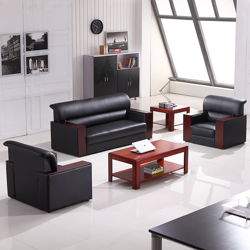 Office sofa modern minimalist reception sofa business three-seat office sofa 2480-LCGE