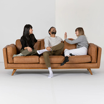 Nordic fabric sofa small apartment living room integrated modern simple technology cloth light luxury three-person sofa furniture