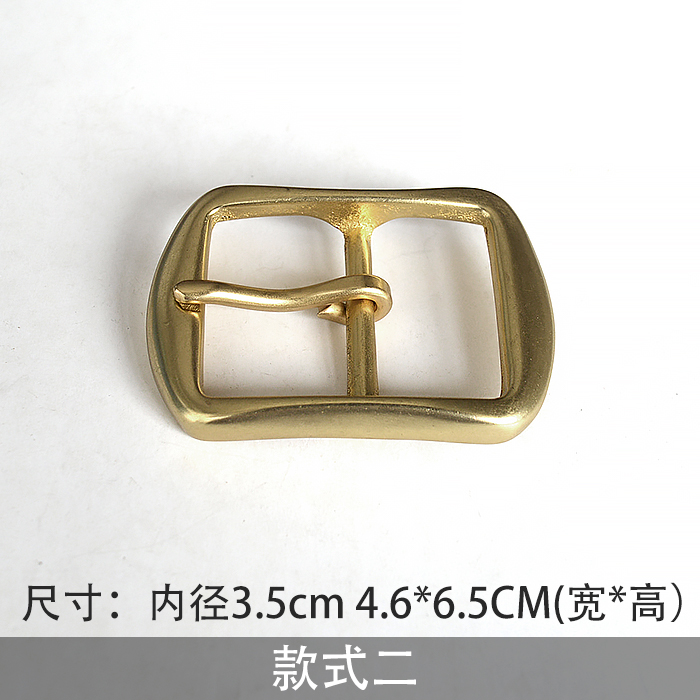 Inner Diameter 35MmPure copper Belt buckle D button Belt head Belt head solid brass waist belt Clip DIY parts Belt buckle male