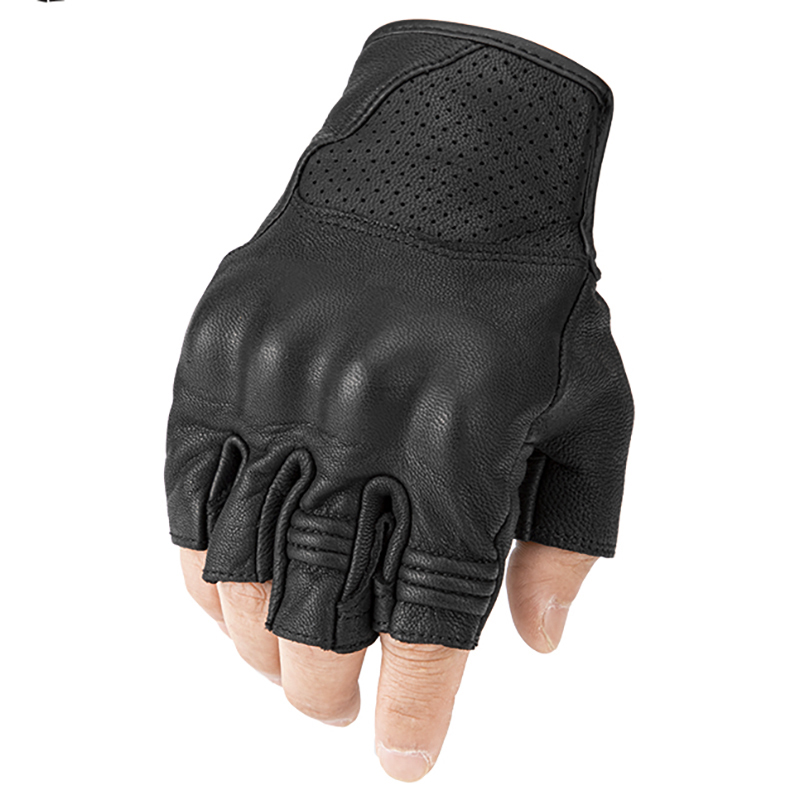 Starry Knight motorcycle half finger gloves sheepskin summer anti-fall