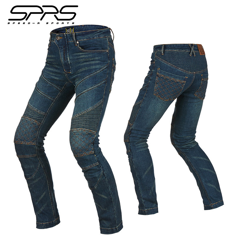 sprs cycling pants men motorcycle four seasons denim pants knight racing suit riding equipment autumn slim fit