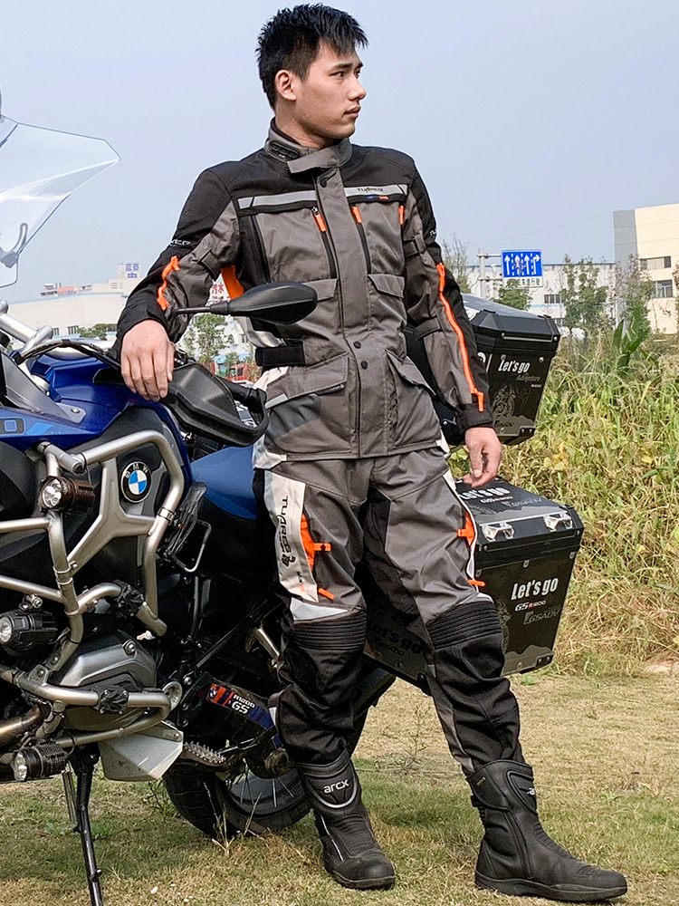 TUAREG Tuareg cycling suit Men's motorcycle suit suit Four seasons motorcycle travel rally suit Motorcycle waterproof slim